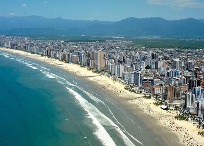 Apto Com Piscina E Churrasqueira Praia Grande  Exterior photo